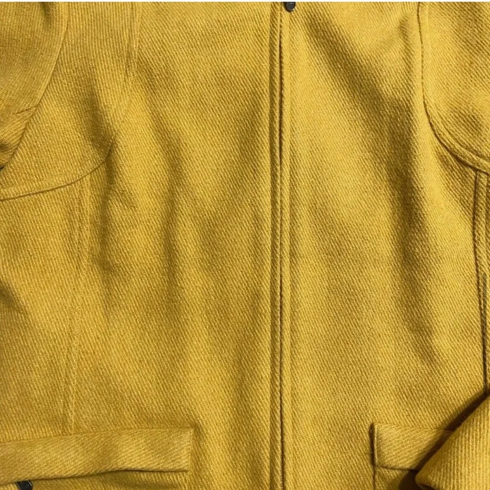 TRIBAL Marigold Wool Blend Jacket Coat Zippered with Satin Lining 6 - Picture 8 of 13